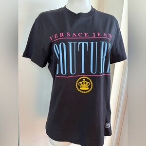 Versace Jeans Couture Men’s Black Short Sleeve Logo Tee